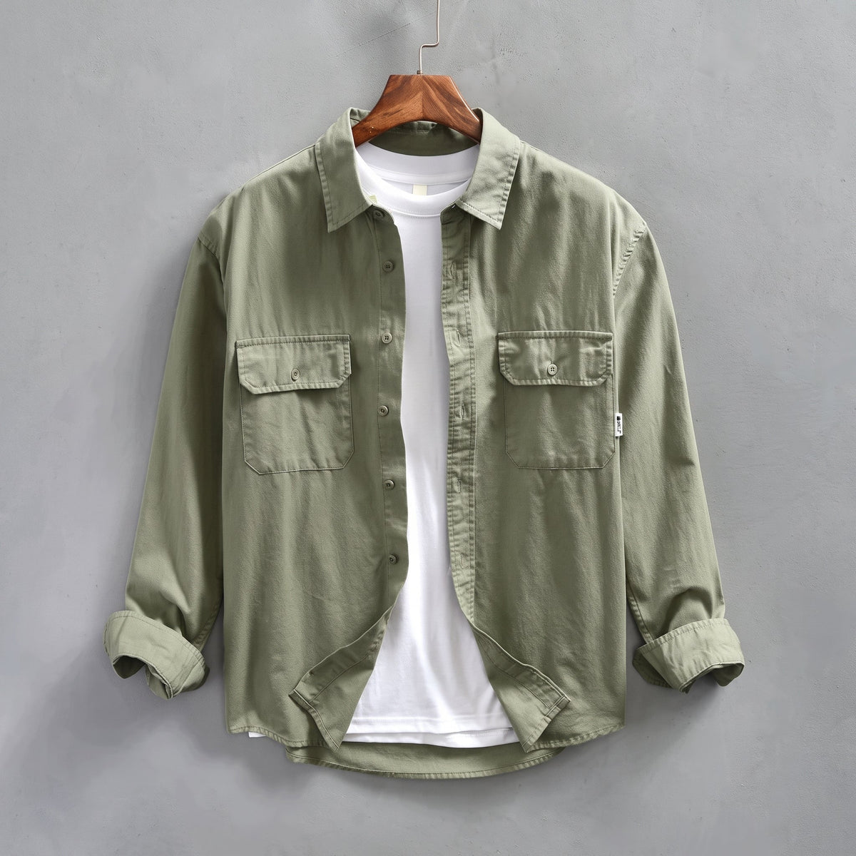 Arthur - Men's Button-Down Dual Flap Chest Pocket Shirt