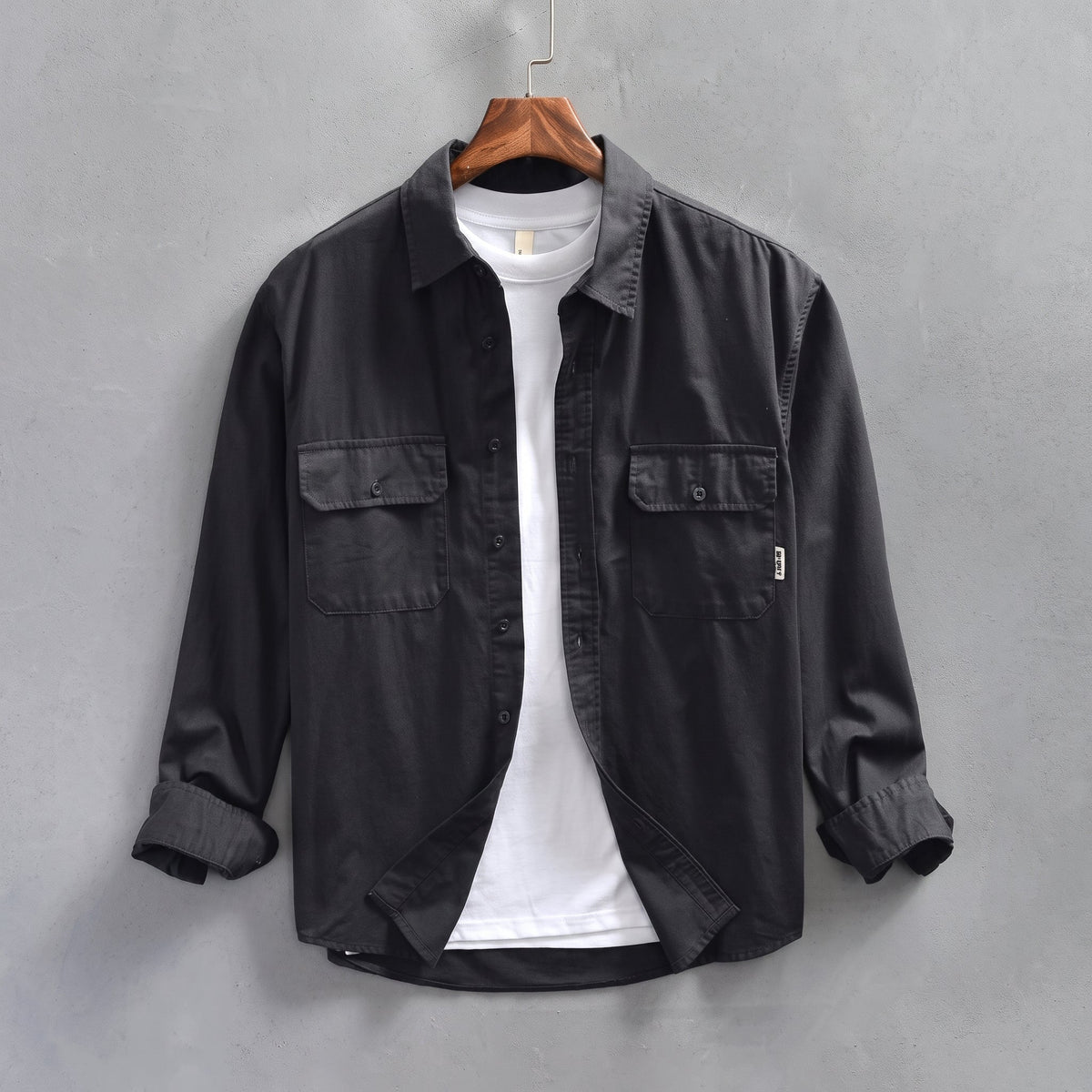 Arthur - Men's Button-Down Dual Flap Chest Pocket Shirt