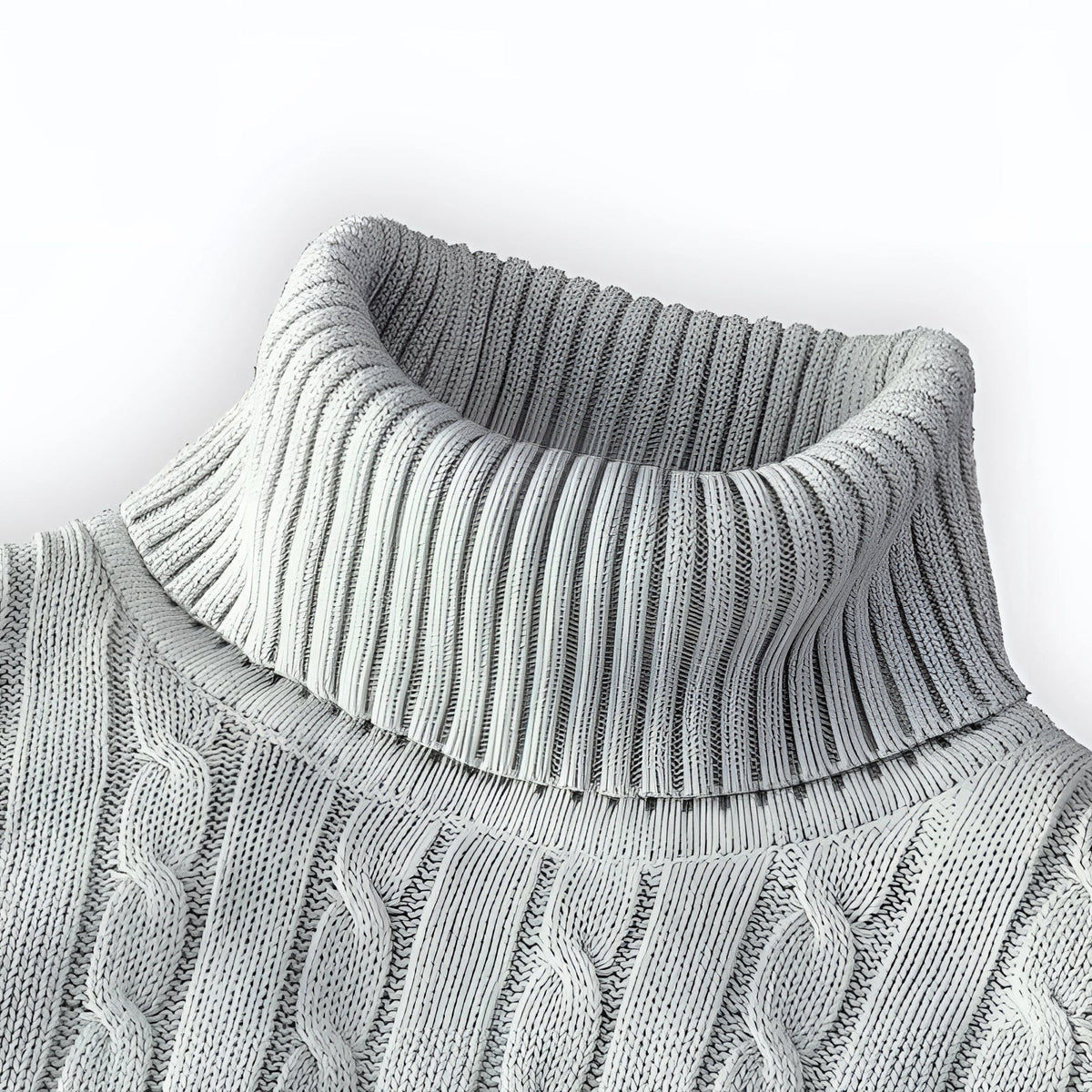 Henrik - Men's Cable Knit Turtleneck Sweater