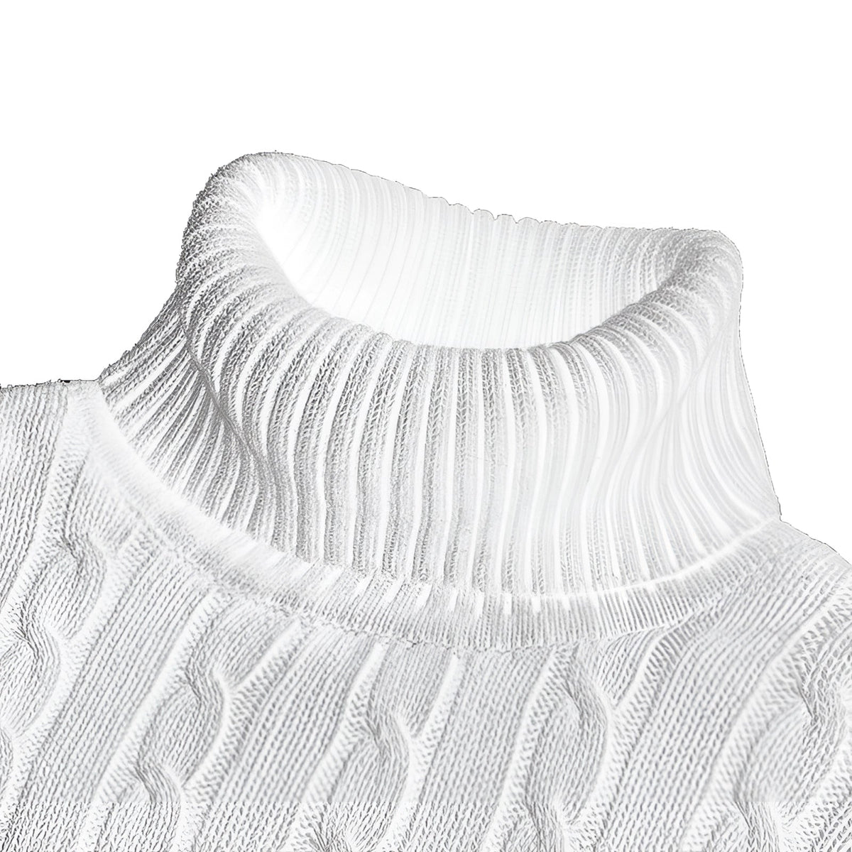 Henrik - Men's Cable Knit Turtleneck Sweater
