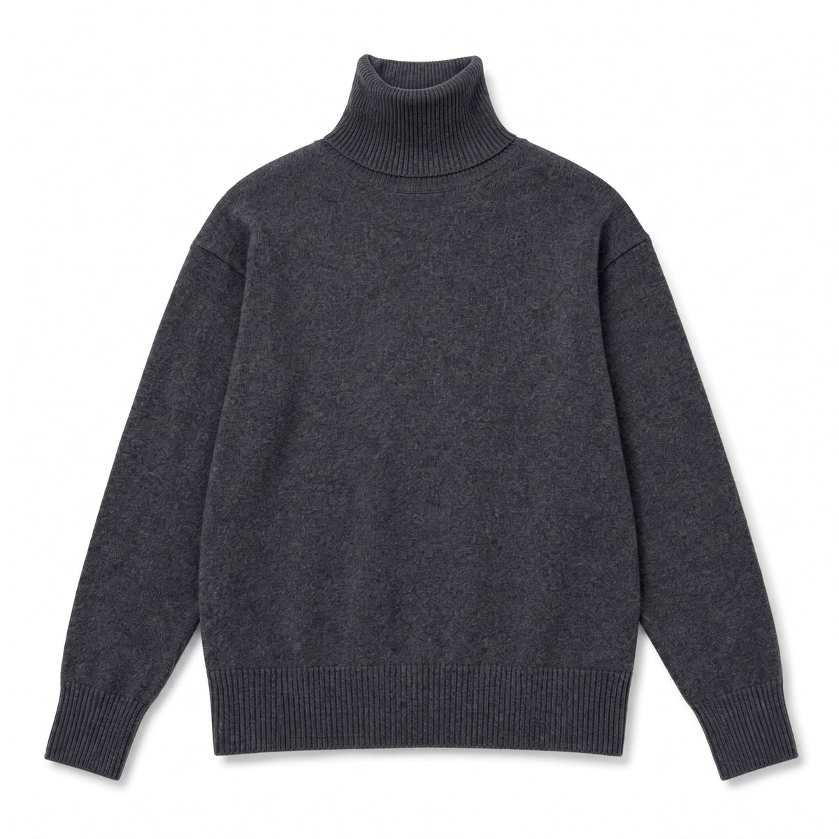 Isabella - Women's Oversized High-Neck Knit Sweater with Ribbed Cuffs