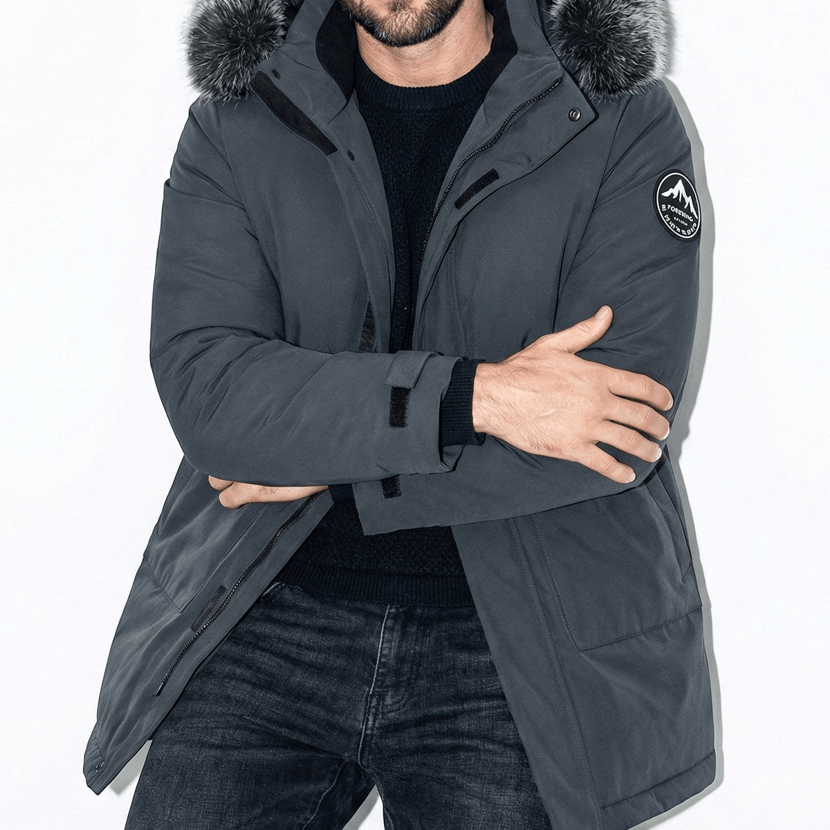 Lukas – Water-Repellent Winter Parka Jacket with Hood