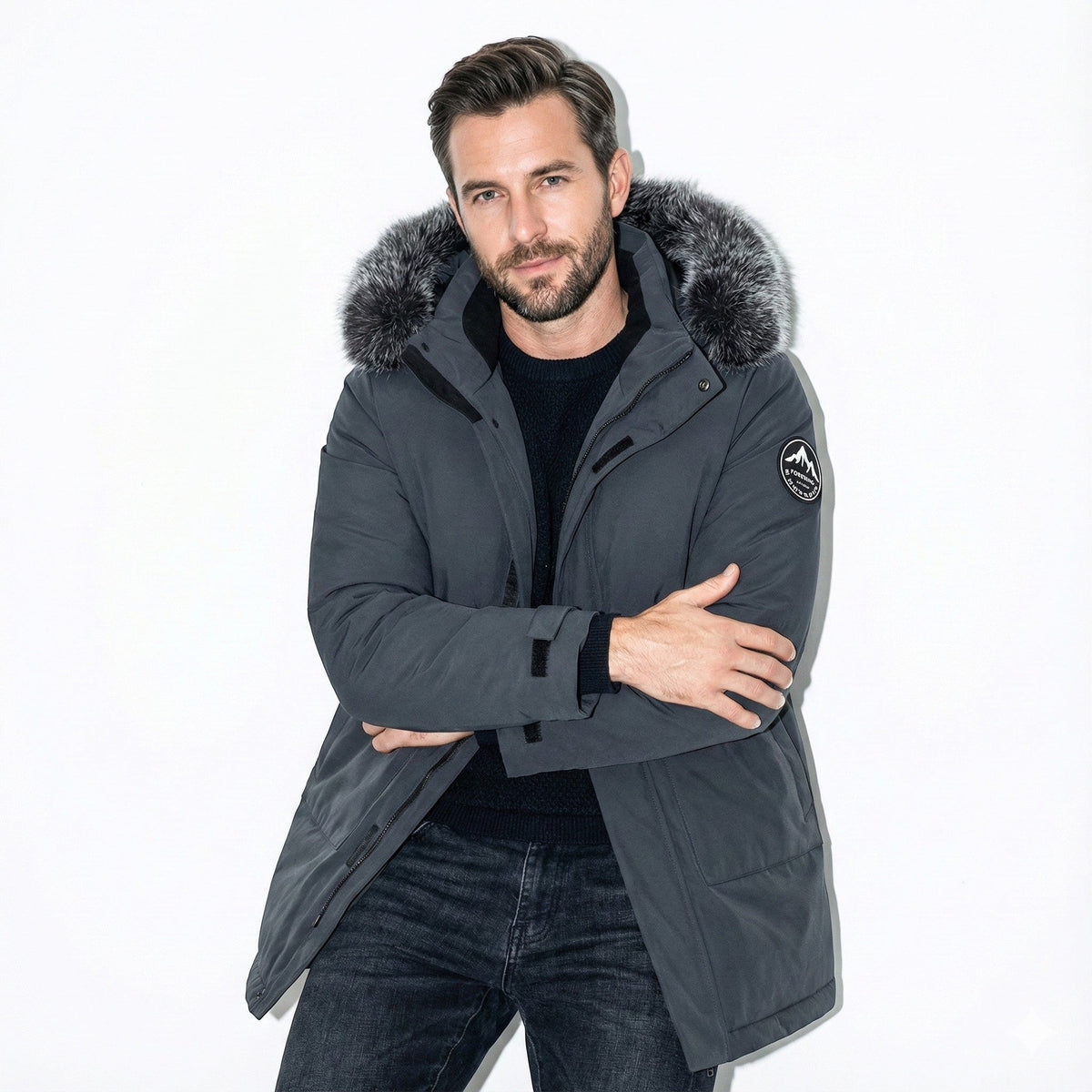 Lukas – Water-Repellent Winter Parka Jacket with Hood