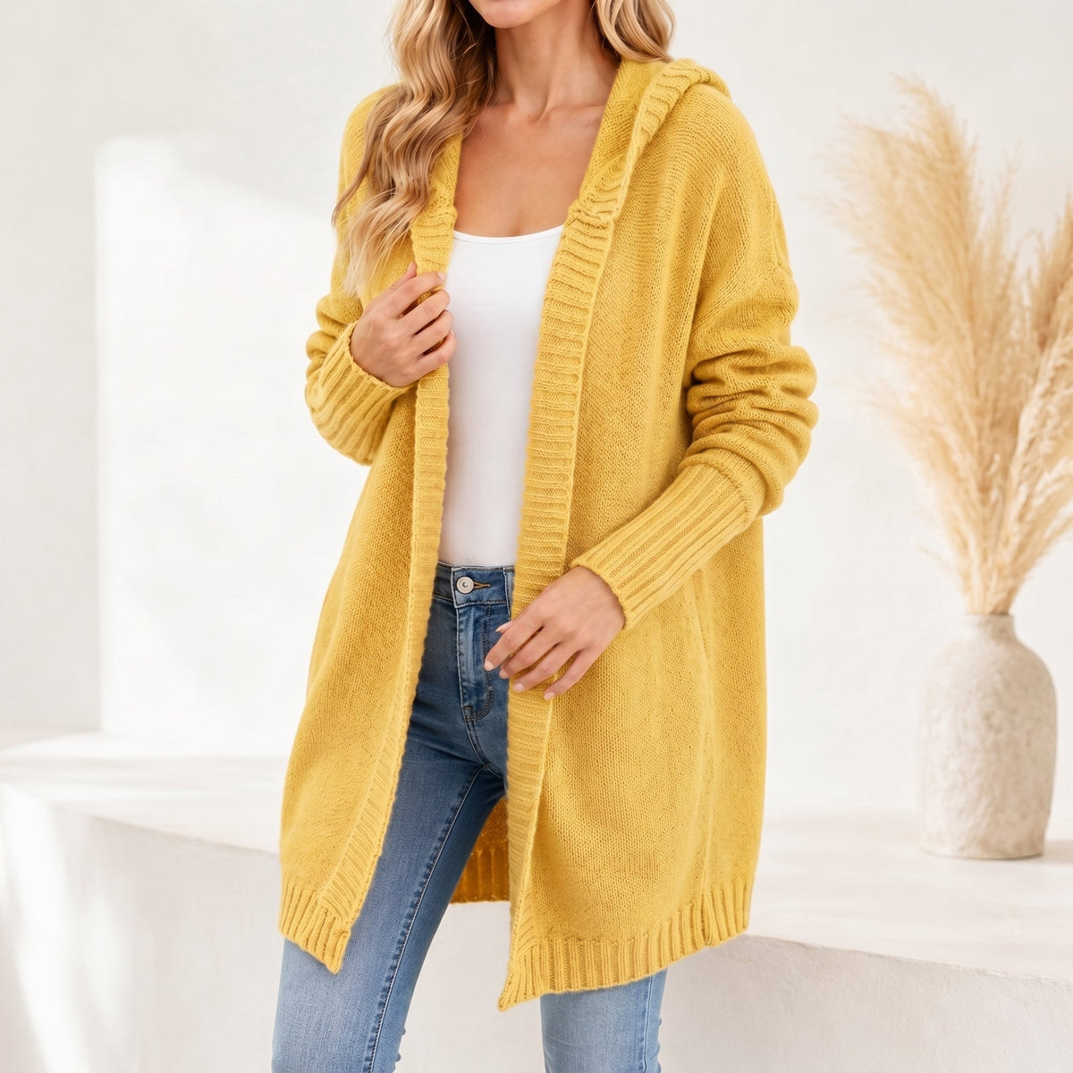 Sophie - Women's Oversized Hooded Knit Cardigan