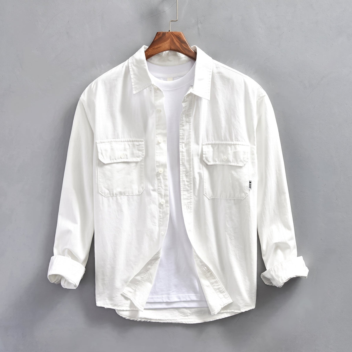 Arthur - Men's Button-Down Dual Flap Chest Pocket Shirt