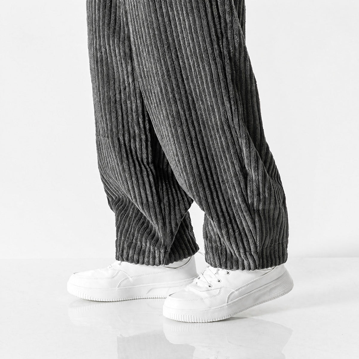 Charlie - Men's Corduroy Wide-Leg Harem Pants with Drawstring Waist