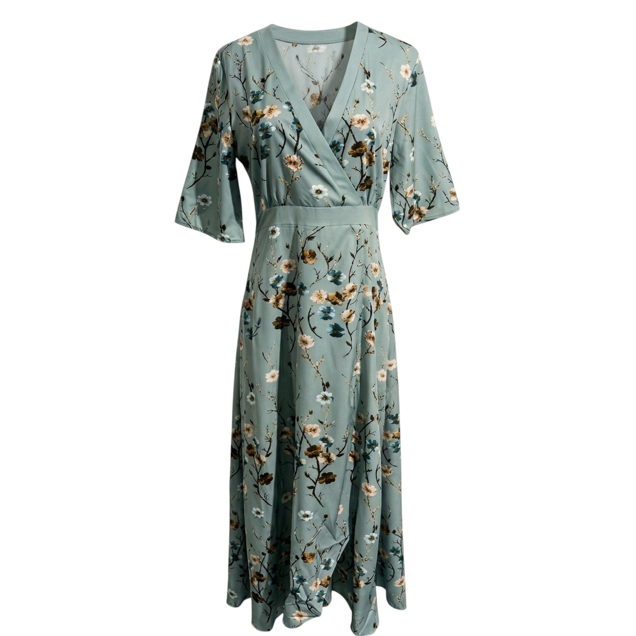 Charlotte - Women's Summer Print Wrap Maxi Dress