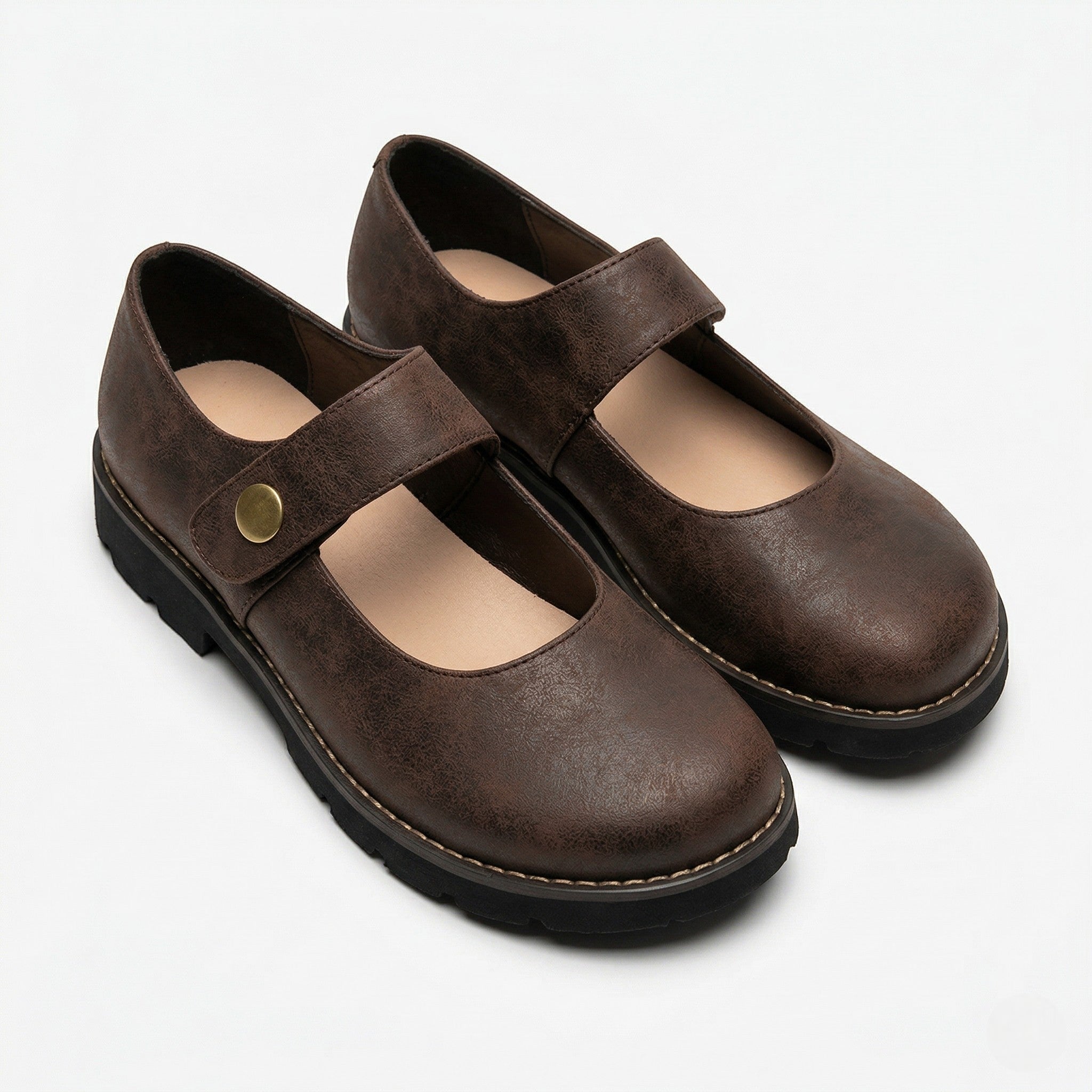Clara - Women's Round Toe Mary Jane Flats