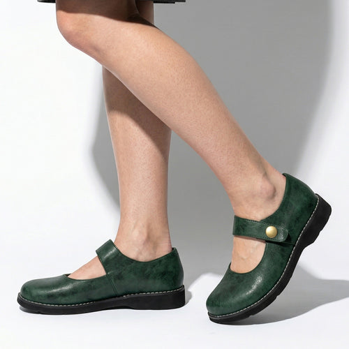 Clara - Women's Round Toe Mary Jane Flats