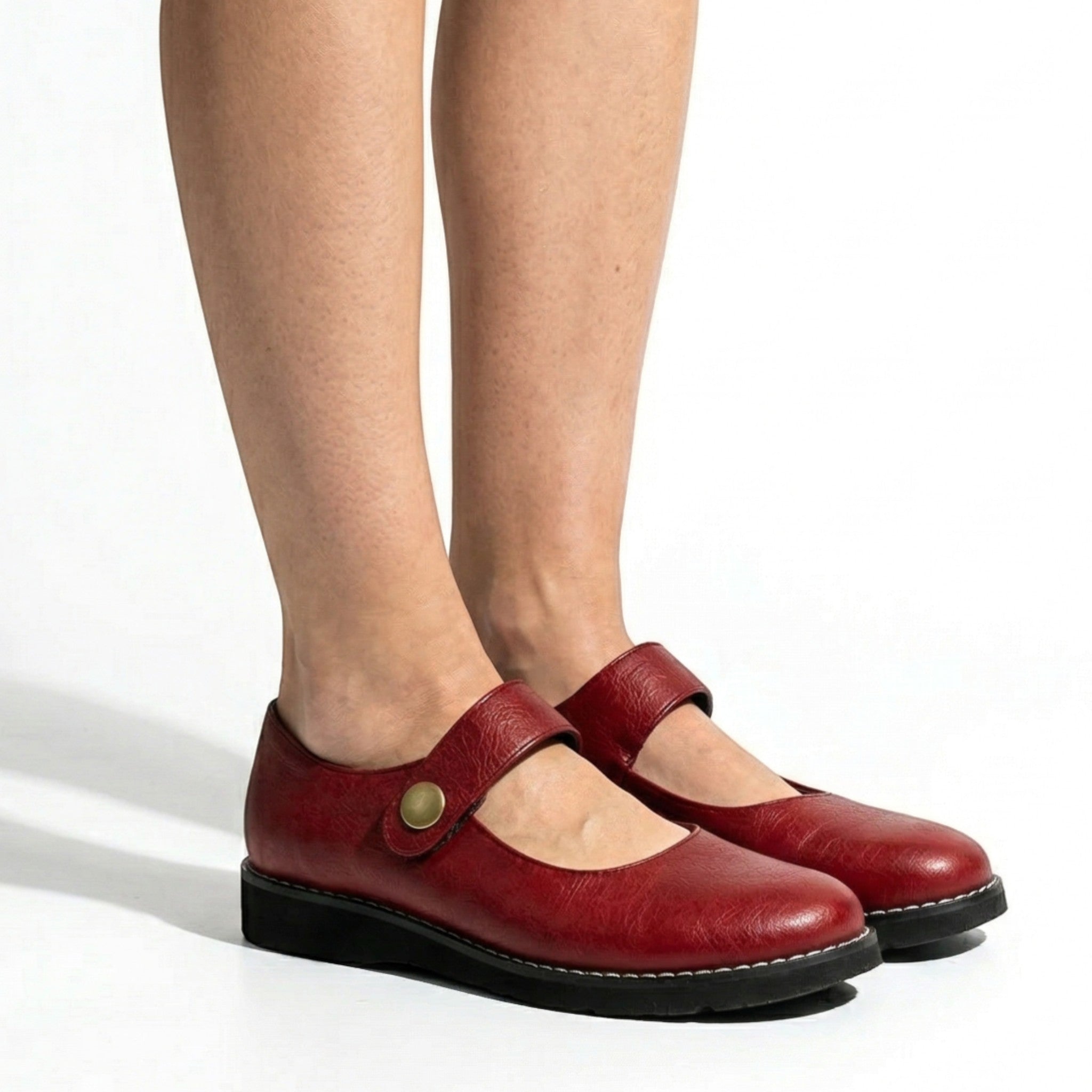 Clara - Women's Round Toe Mary Jane Flats