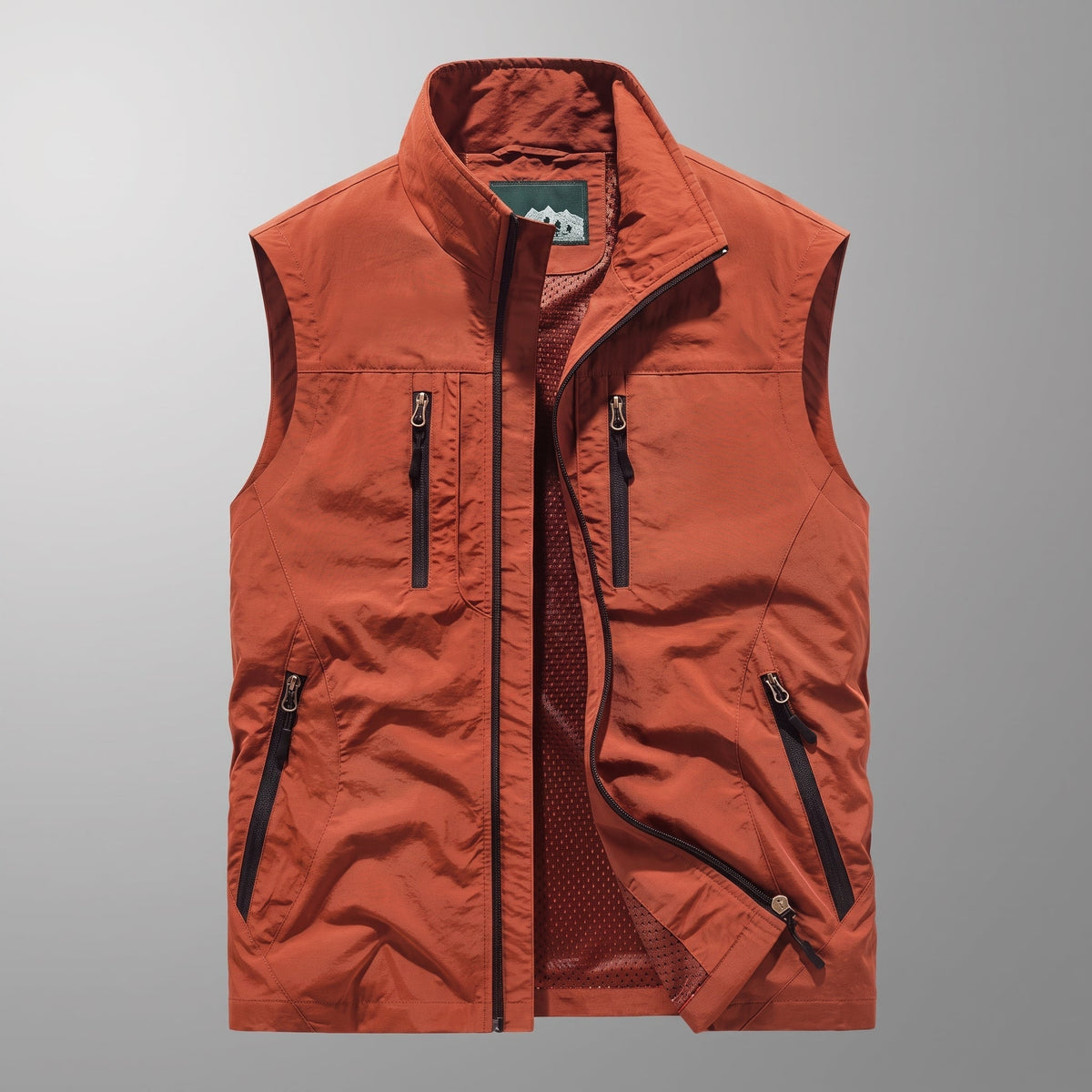 Dieter - Men's Stand Collar Multi-Pocket Transitional Vest