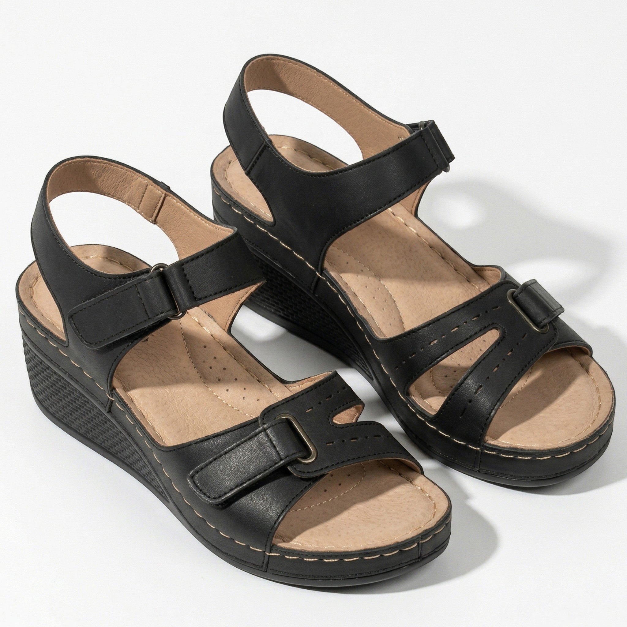 Eliza - Women's Adjustable Wedge Sandals