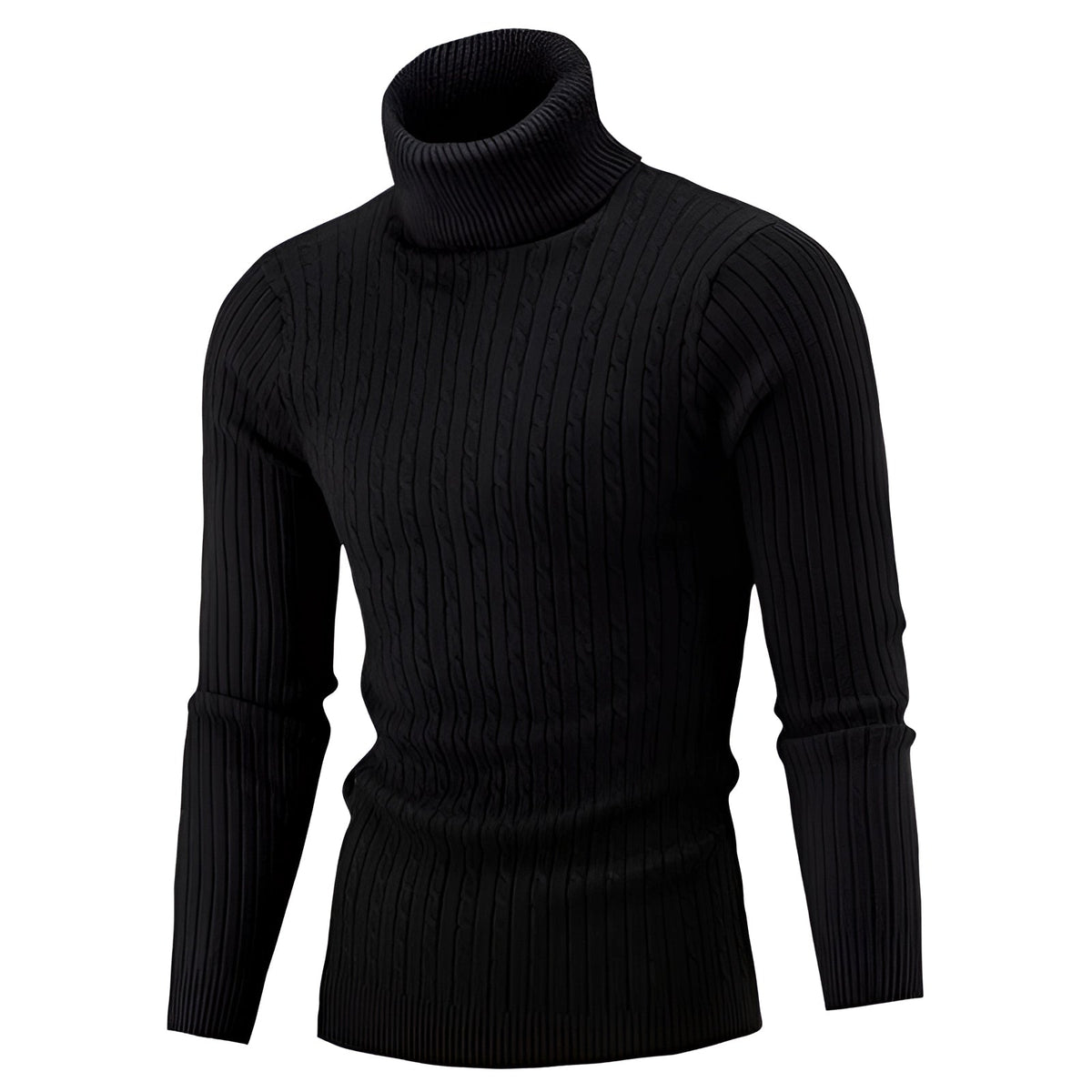 Henrik - Men's Cable Knit Turtleneck Sweater