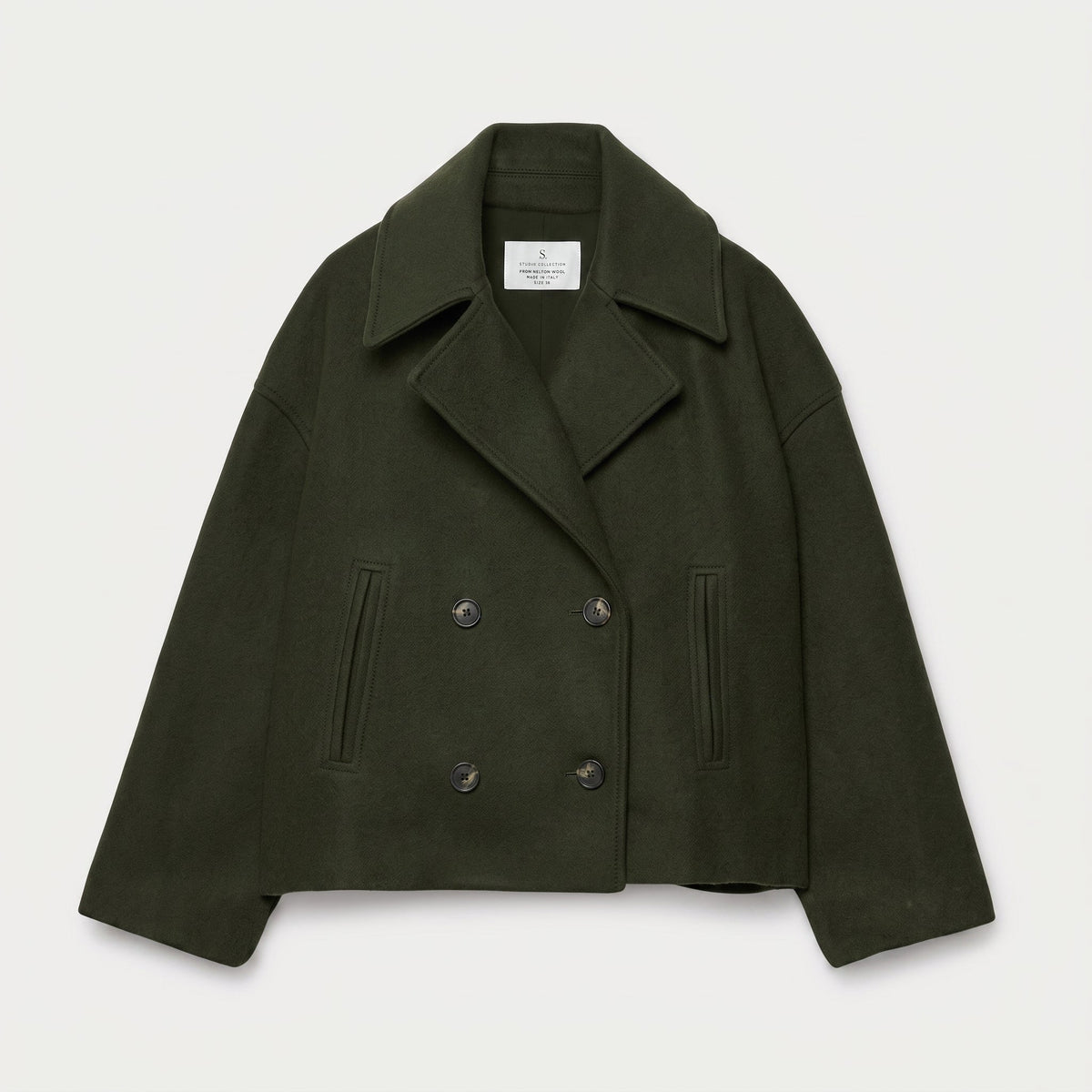 Isabell - Women's Cropped Double-Breasted Transitional Jacket