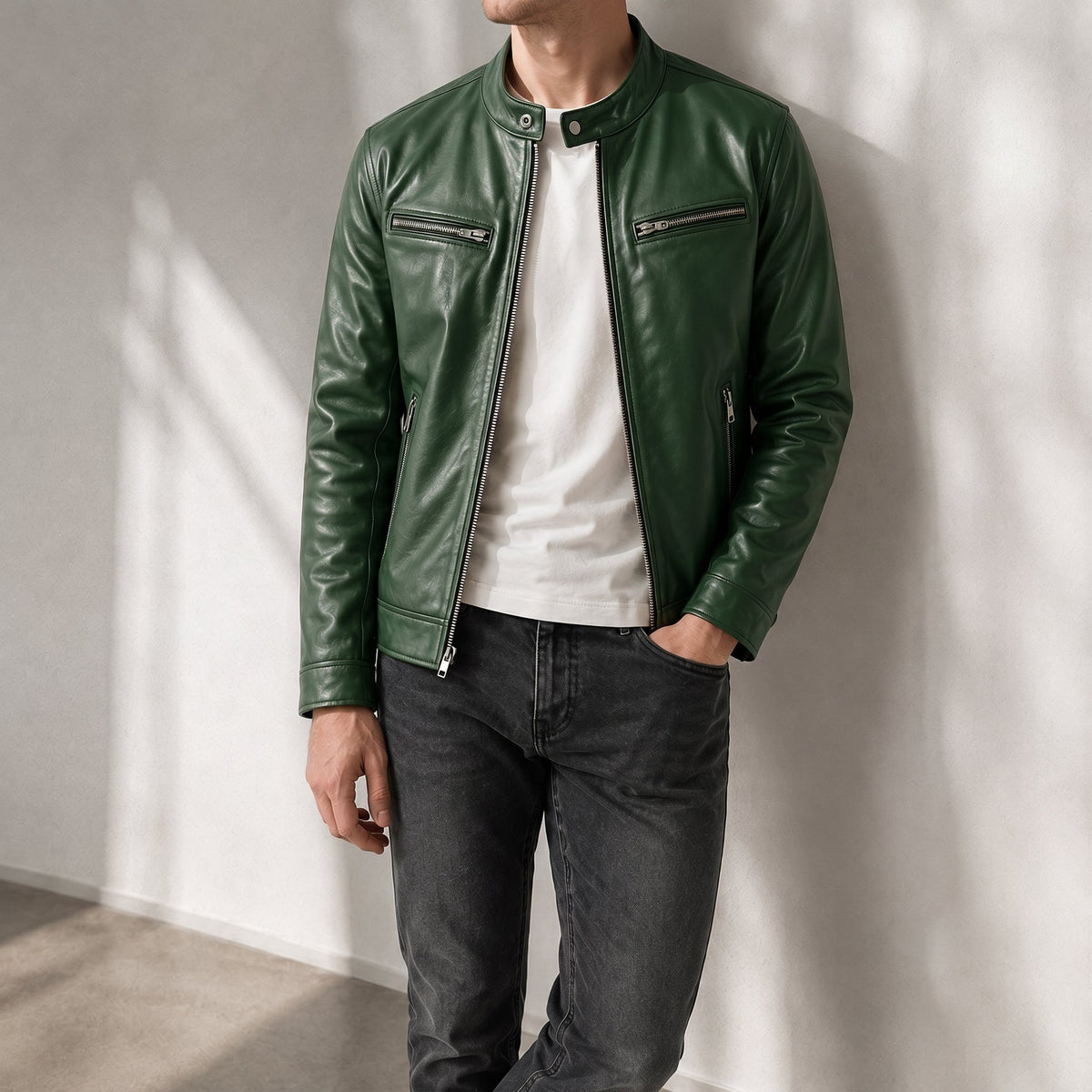 James - Men's Outer Jacket with Zip Pockets