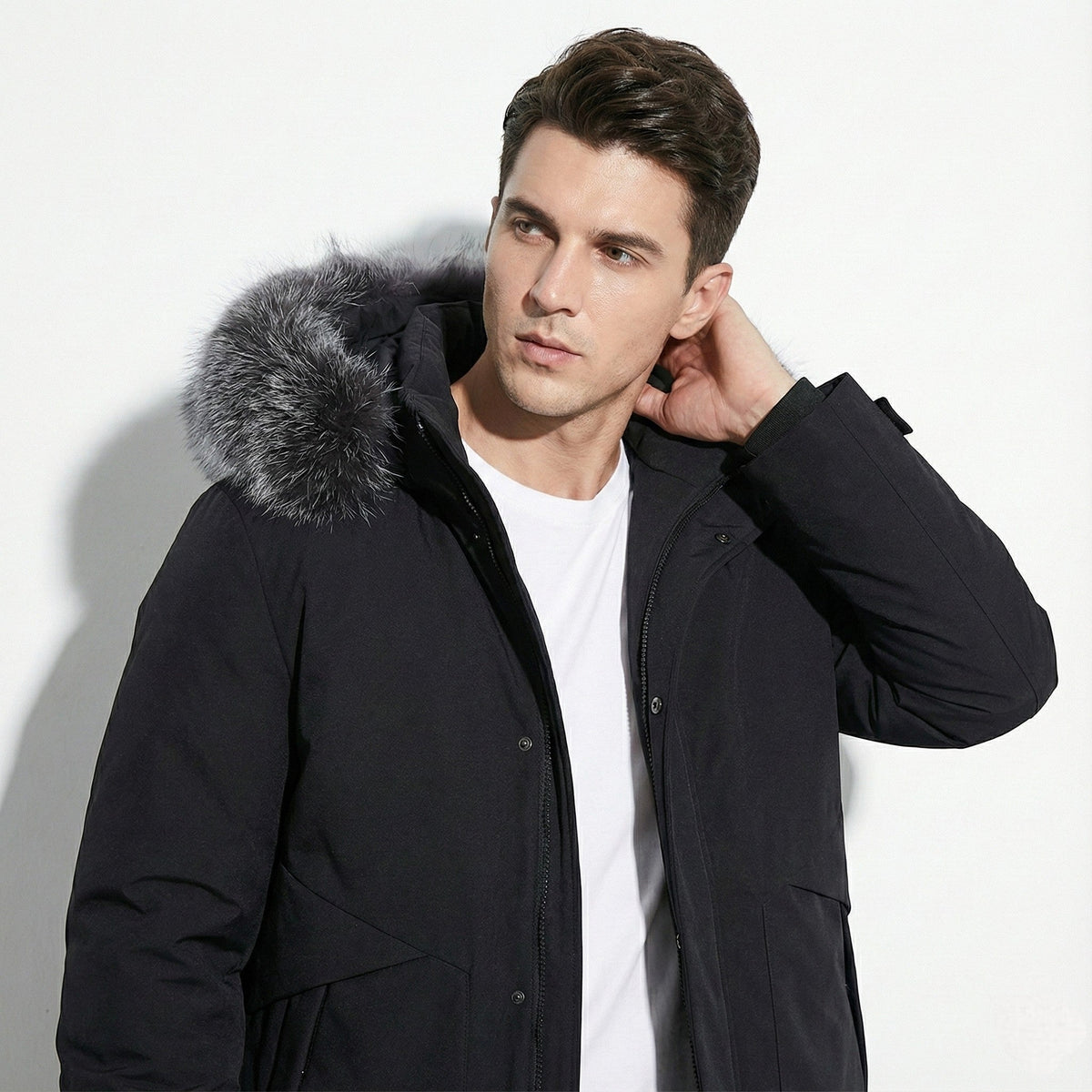 Lukas – Water-Repellent Winter Parka Jacket with Hood