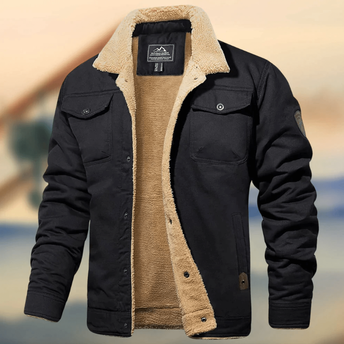 Markus - Men’s Spring Sherpa Lined Jacket