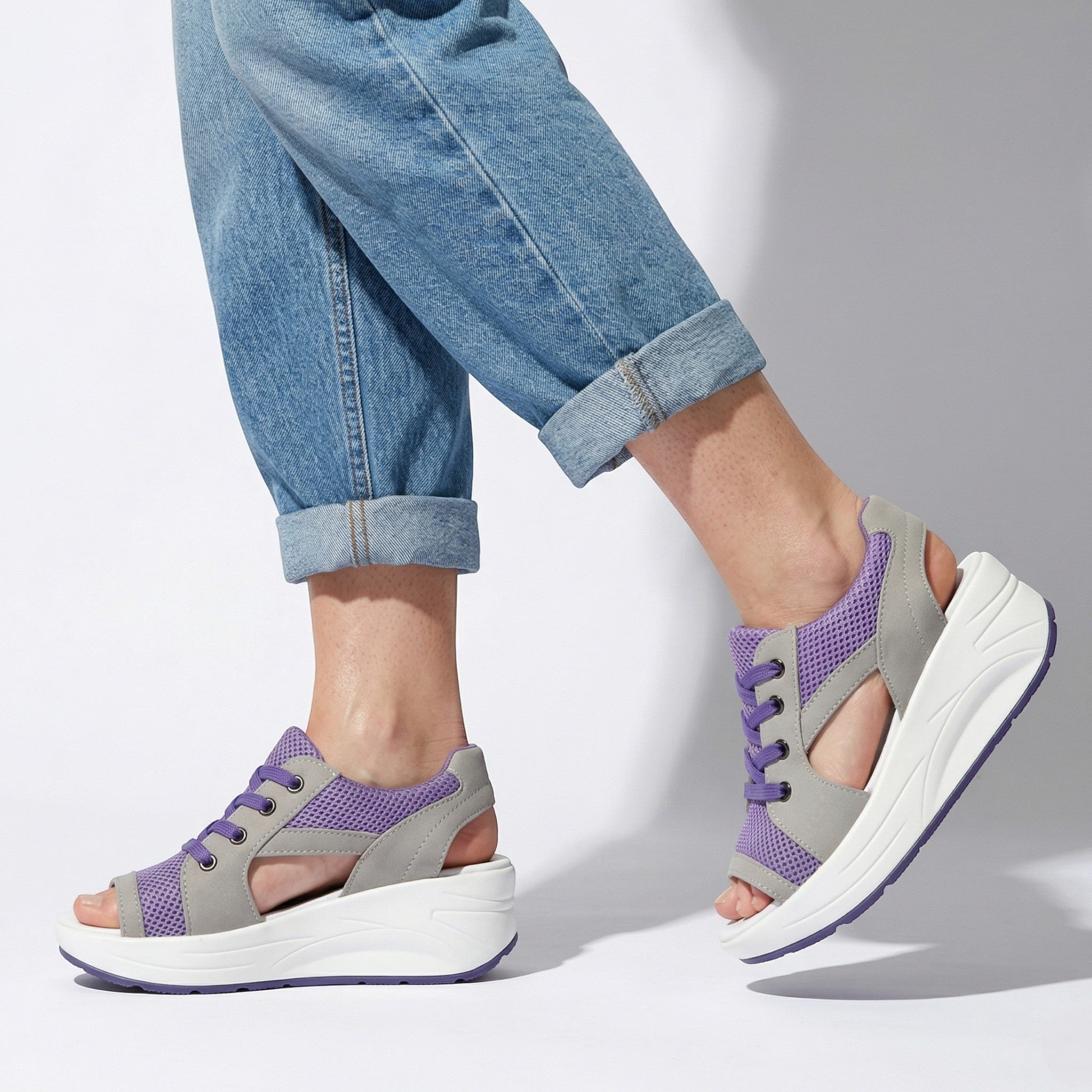 Nyla - Women's Open Toe Platform Sandals