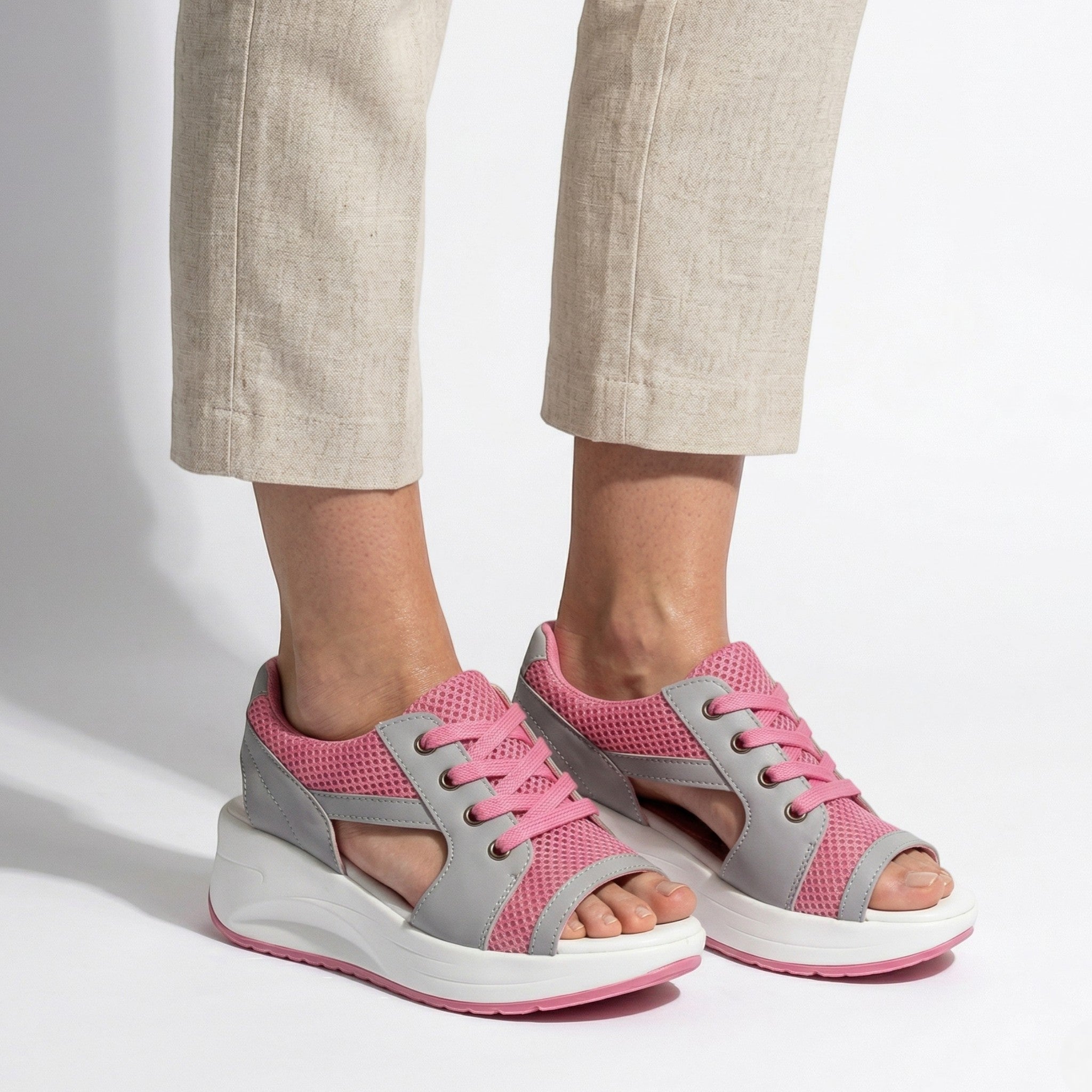 Nyla - Women's Open Toe Platform Sandals