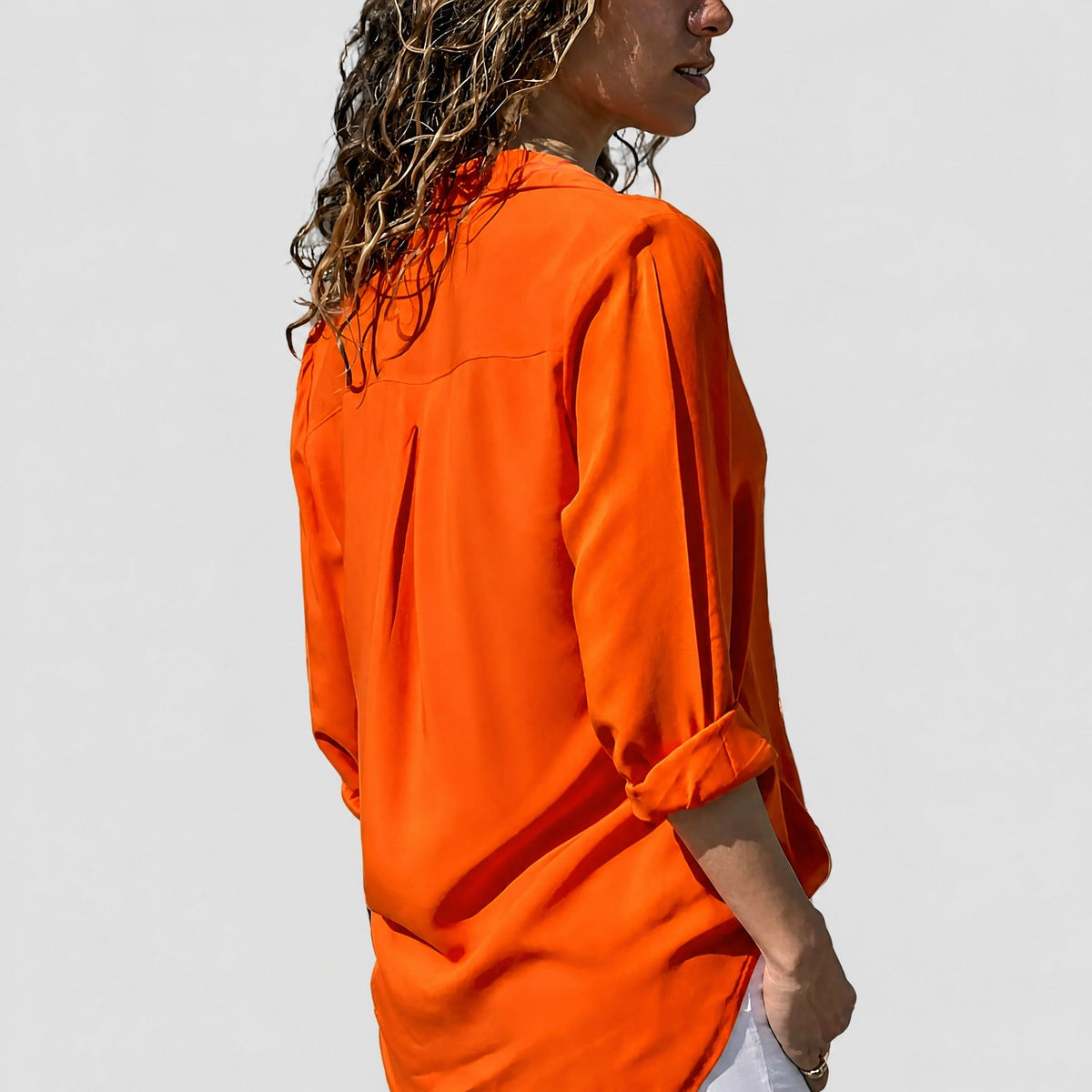 Sophia - Women's Long Sleeve Button-Down Collared Blouse