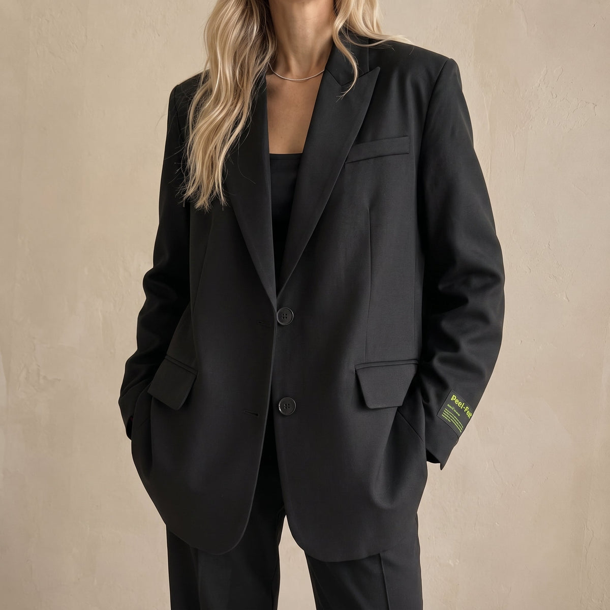 Sophie - Women's Oversized Double-Breasted Blazer with Notched Lapel