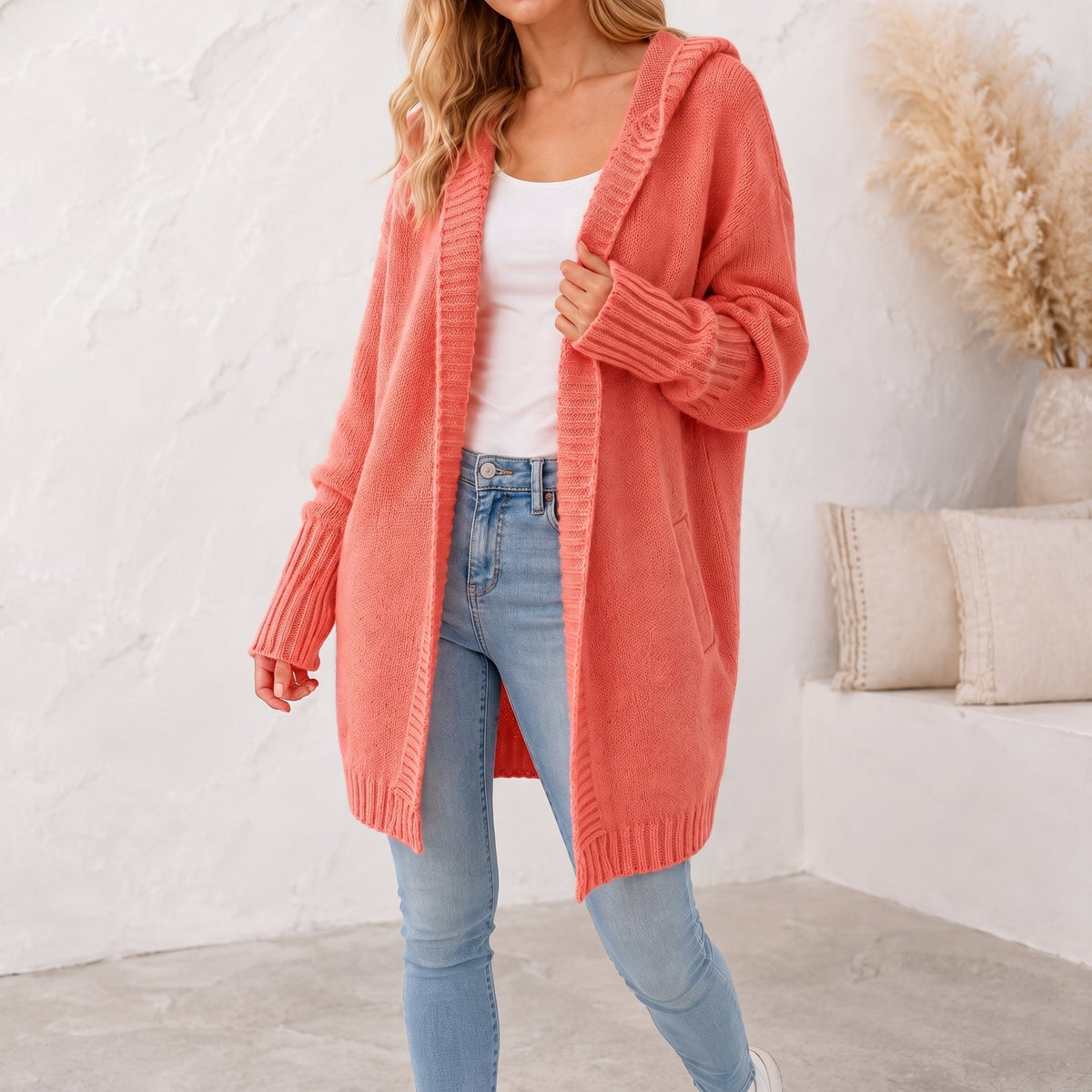 Sophie - Women's Oversized Hooded Knit Cardigan